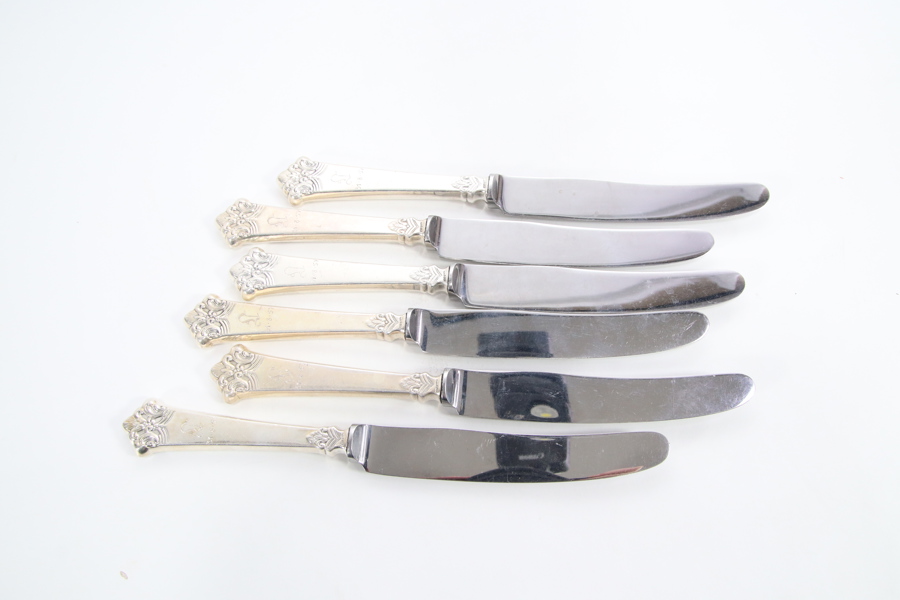 6 kniver i mønsteret Anitra 830S, graverte
