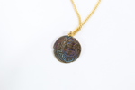 Anheng med antikk mynt – gullfarget kjede, osmansk/islamsk opprinnelse