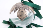MYLIUS – Juleornament i sølv og glass 1999