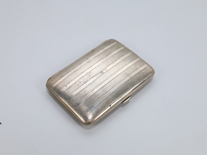 Norsk sigarettetui i sølv 830S – sannsynligvis J. Tostrup
