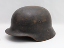 Tysk stålhjelm M40 – original, brukt under 2. verdenskrig
