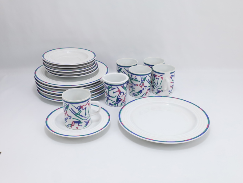 OL-kaffesett Porsgrund Porselen – Lillehammer 1994, 18 deler