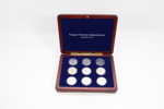 Norges 5-kroners minnemynter – komplett sett i etui
