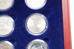 Norges 5-kroners minnemynter – komplett sett i etui
