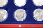 Norges 5-kroners minnemynter – komplett sett i etui
