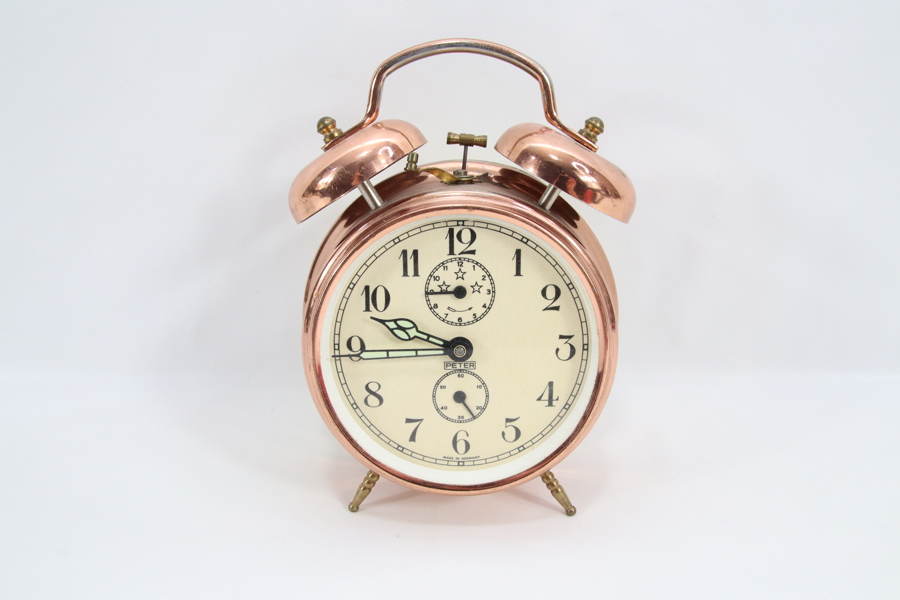 Vintage vekkerklokke fra Peter, Made in Germany