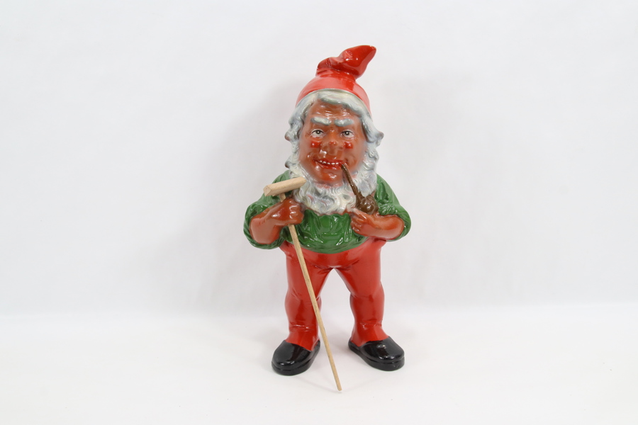 Vintage tysk nissefigur med pipe