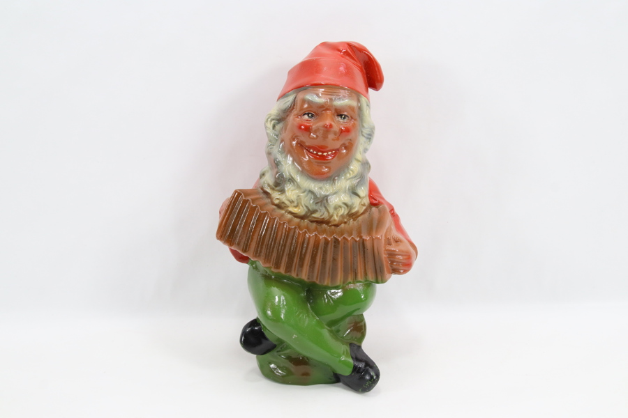 Vintage tysk nisse med trekkspill