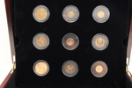 Norges myntrekke i eksklusiv treeske