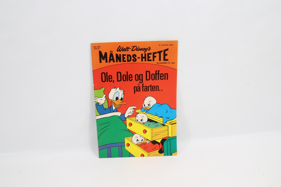 Walt Disney’s Måneds-hefte Nr. 8/70 – Ole, Dole og Doffen på farten
