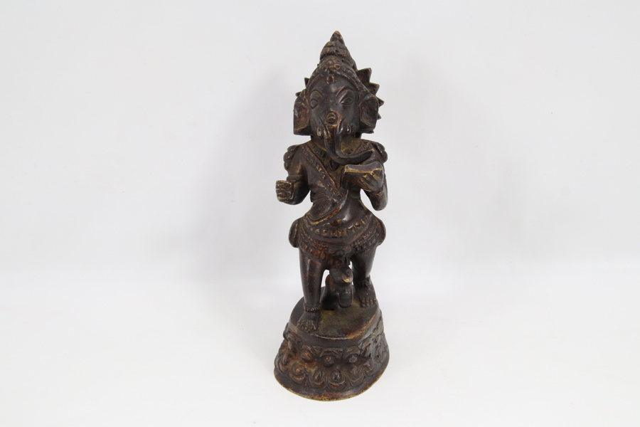 Messingfigur av Ganesha