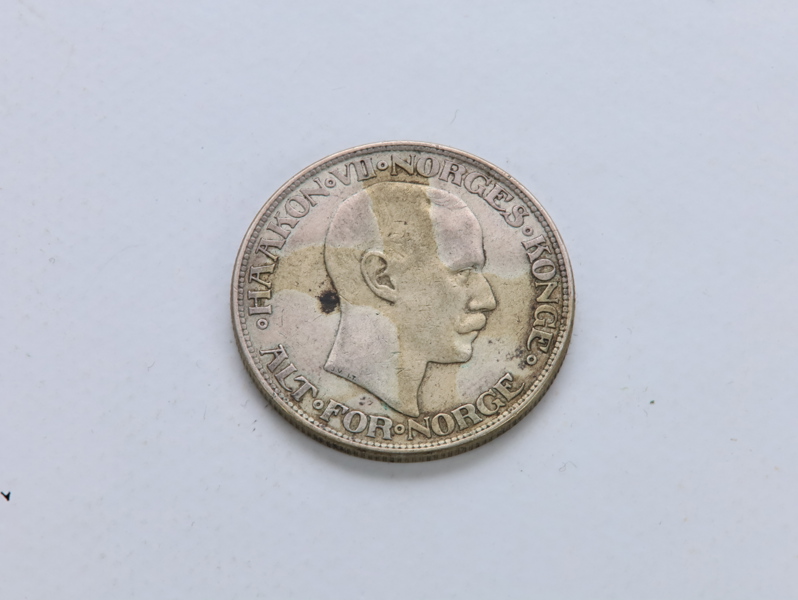 Norge – 2 kroner 1917 – Haakon VII – sølvmynt