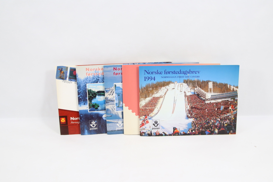 Samling norske førstedagsbrev – flere årganger
