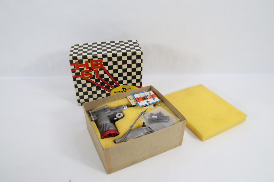 Irvine Engines HB 61 modellmotor med original eske og tilbehør