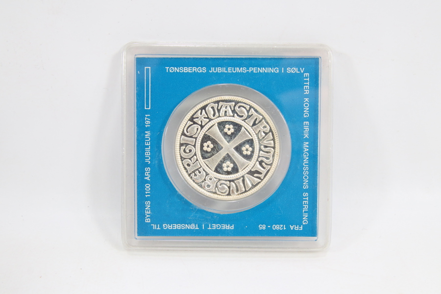 Tønsberg jubileumspenning i sølv – 1100-årsjubileum 1971

