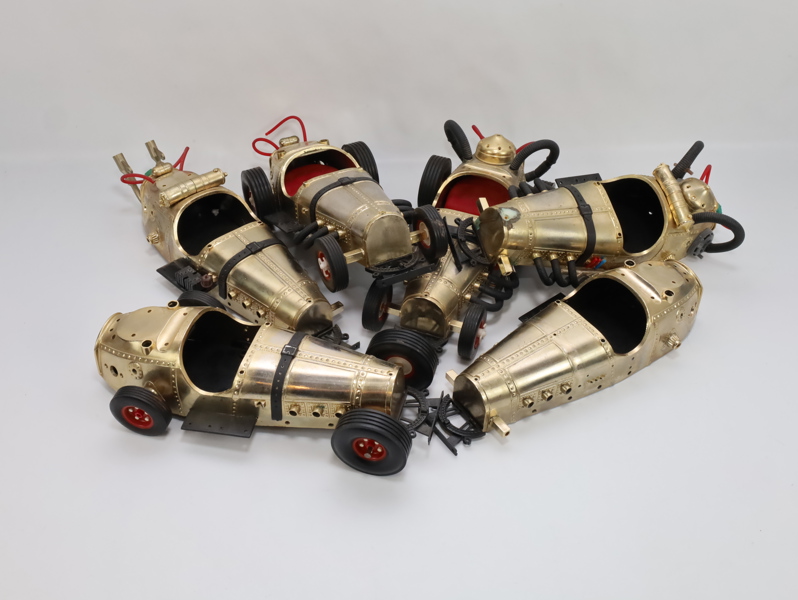 Lott med 6 stk. Flåklypa-biler (delebiler / prosjekt) – Il Tempo Gigante-modeller