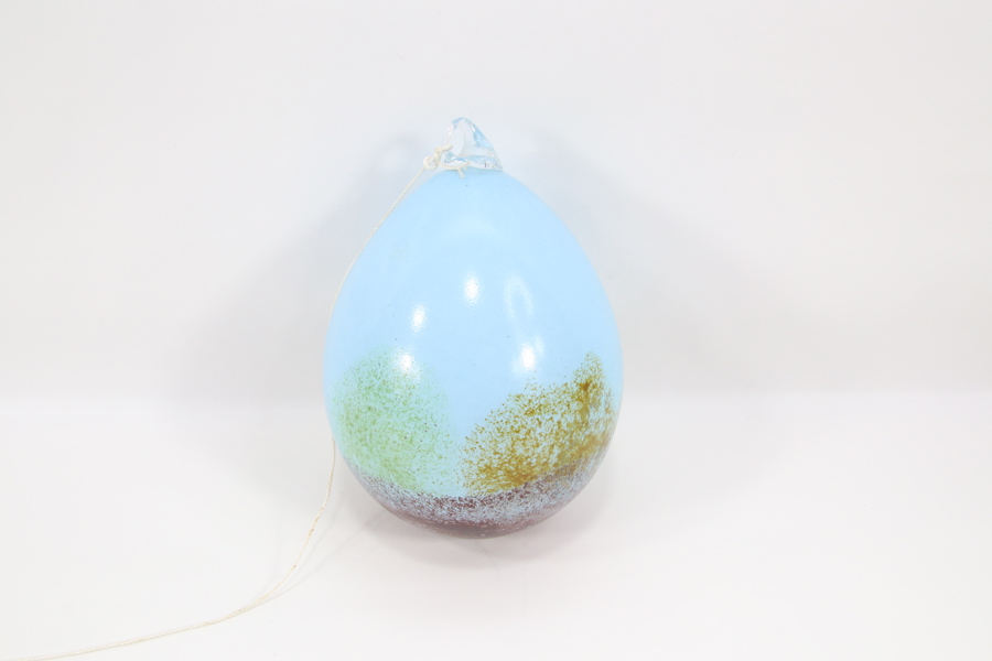 Signert glassobjekt – Glasshytta Pedersen, Gruer 1989
