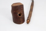Eldre trepipe med rett pipehode

