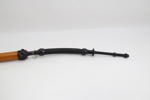Eldre lang pipe med trehode og munnstykke
