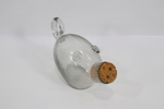 Hadeland glass – Grisformet flaske med original kork
