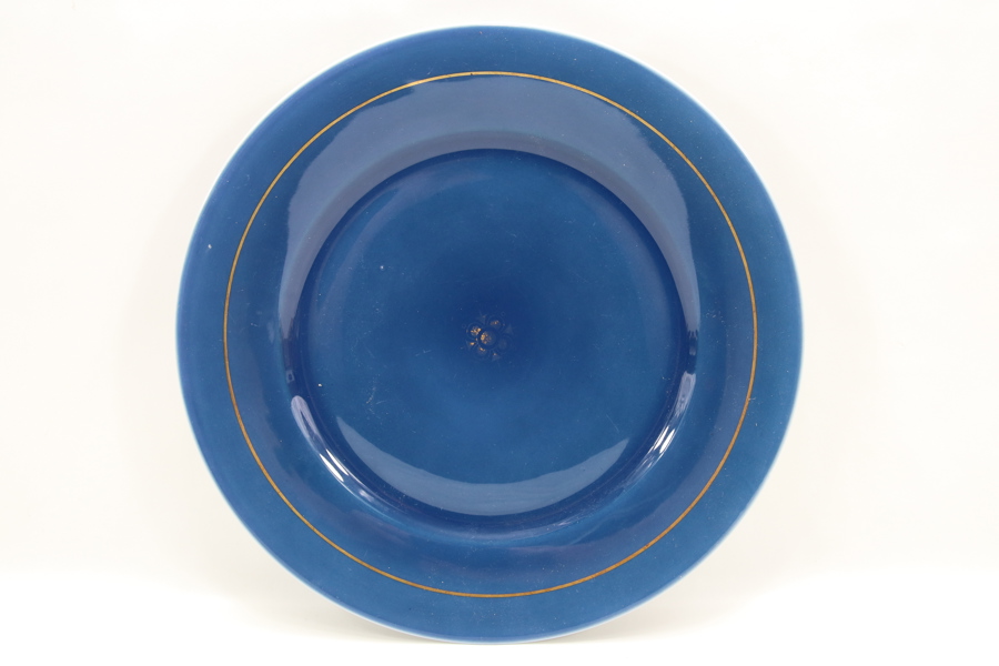 Blått porselensfat - Nora Gulbrandsen, Porsgrund Porselen
