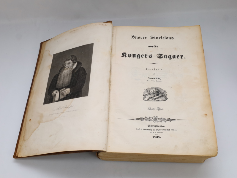 Snorre Sturlasons Norges Sagaer – første norske utgave, Christiania 1838
