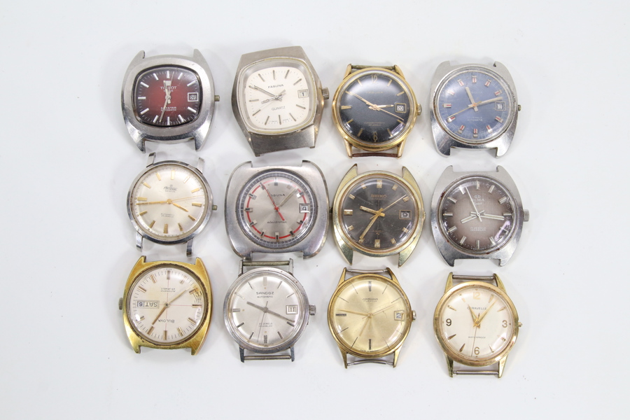 Klokkelott med mekaniske og quartz armbåndsur – diverse merker
