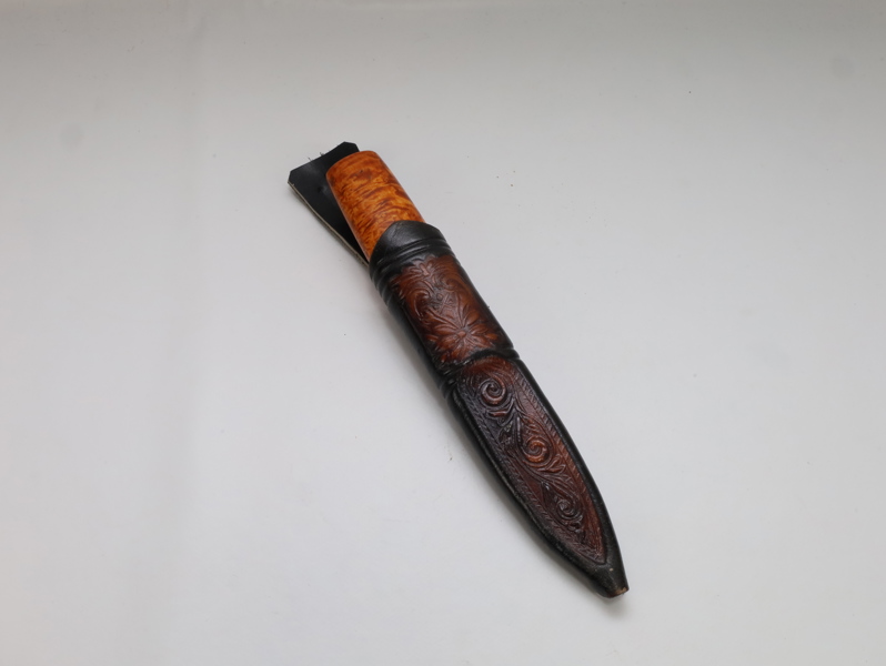 Slirekniv håndlagd - Tinn blad