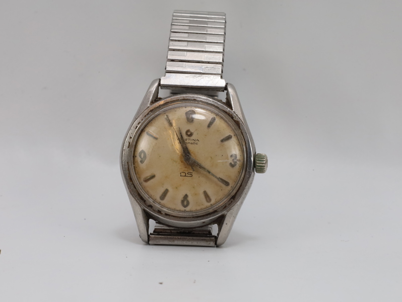 Certina DS Automatic armbåndsur, ca. 1960-tallet – 36 mm, flott patina