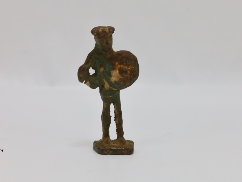 Antikk bronsefigur, mulig votivfigur, ca. romersk jernalder / tidlig middelalder