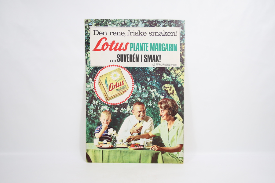 Reklameplakat - Lotus Plante Margarin