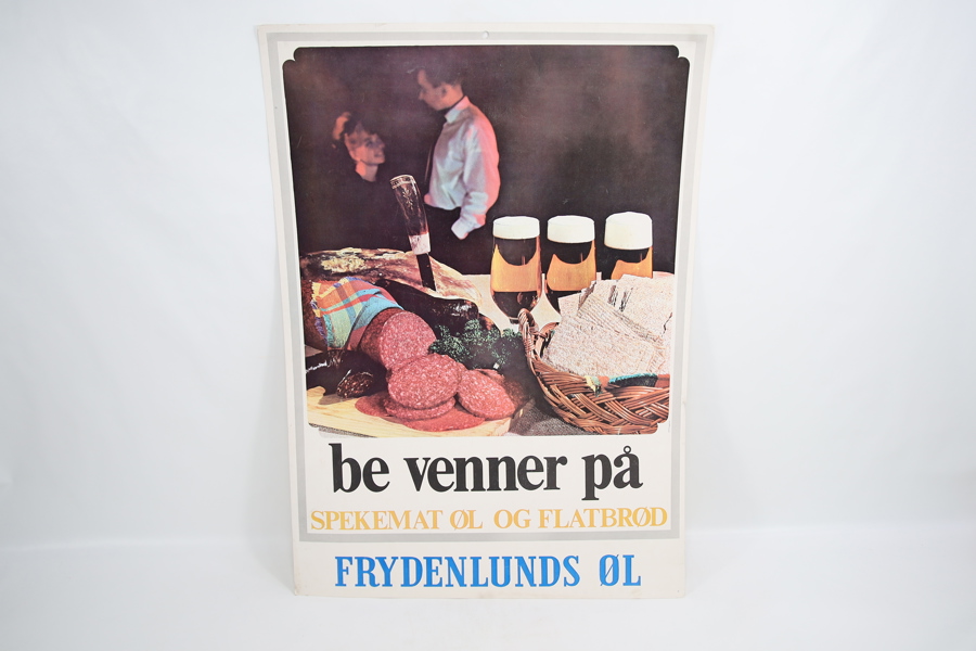 Reklameplakat - Frydenlunds Øl