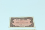To stykk sedler - 1 Krone 1948 og 2 Krone 1922