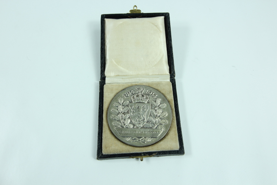 Medalje fra jubileums utstillingen i 1914.