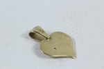 Hjerte anheng i 14 krat gull - Vintage smykke.