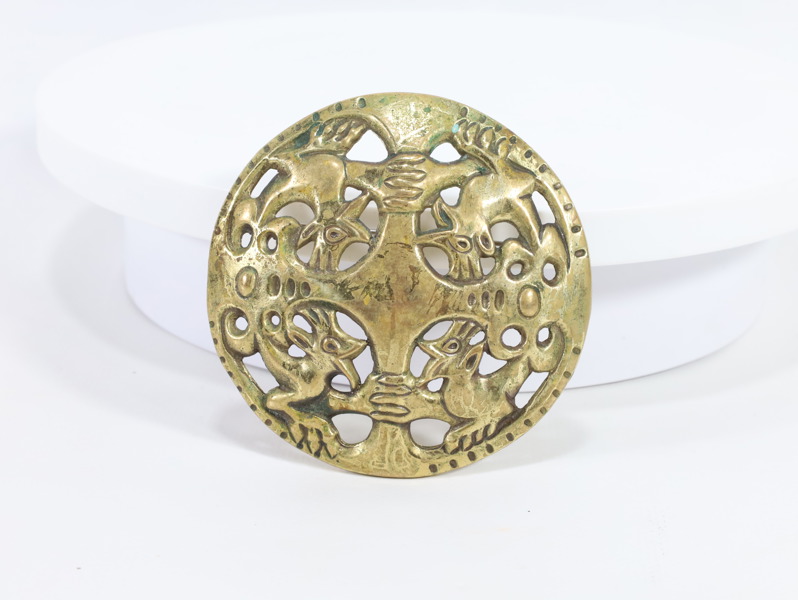 Brosje i bronse av Kalevala Koru Finland - Jern alder replica smykke