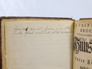 Brochmand, Caspar Eramus bok fra ca 1780 med lær innbinding.