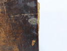 Brochmand, Caspar Eramus bok fra ca 1780 med lær innbinding.