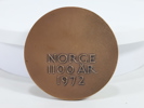 Medalje Norge 1100 år kobber 1972