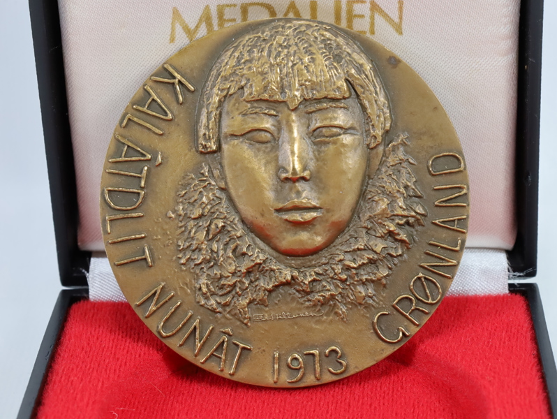 1973 Grondland Medaljen i bronse. Ltd. Edition 2663/5000