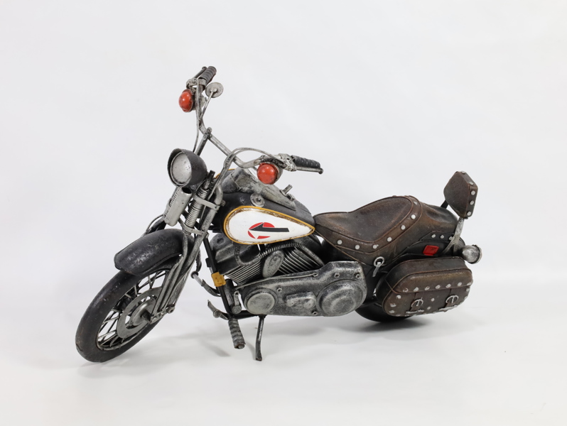 Motorsykkel modell i metall