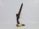 Replika flint pistol med krutthorn